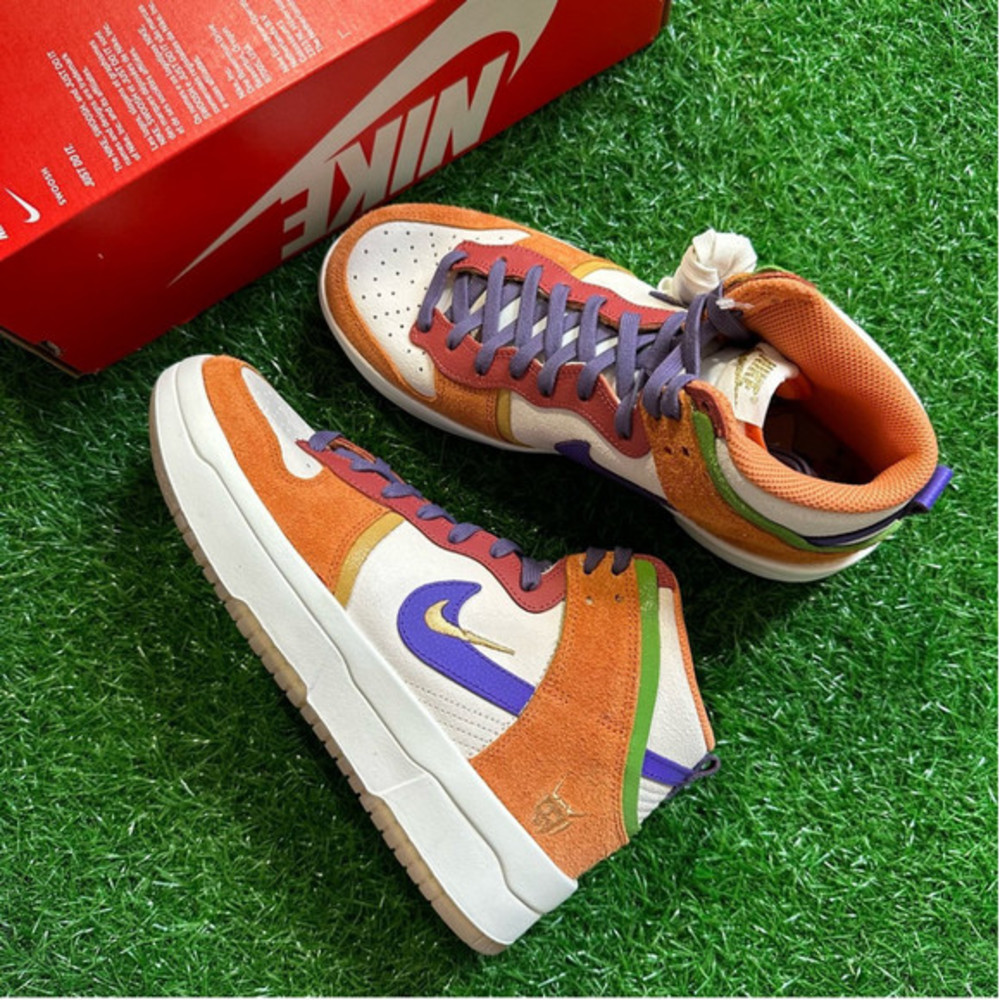 Nike Dunk Hi Up Premium Sail / Canyon Purple SEND OFFERS - Picture 5 of 6